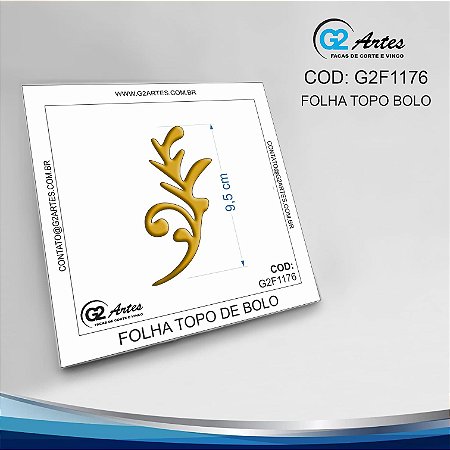 G2F 1176 - Folha topo de bolo