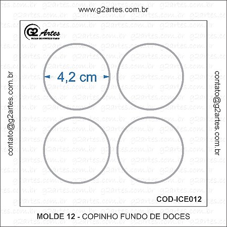 ICE012 - Molde 12 – Copinho fundo de Doces