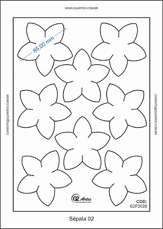 G2F 2028 - Sepala 8,5 cm (Folhas A4)