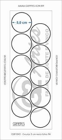 G2F 1243 - Circulos 5 cm (Meia folha A4)
