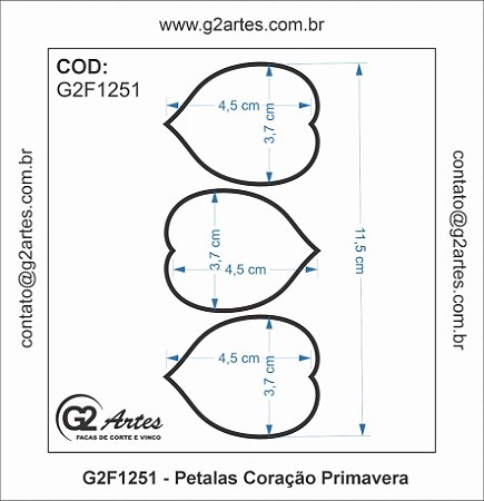 G2F 1251 - Petalas Coração Primavera