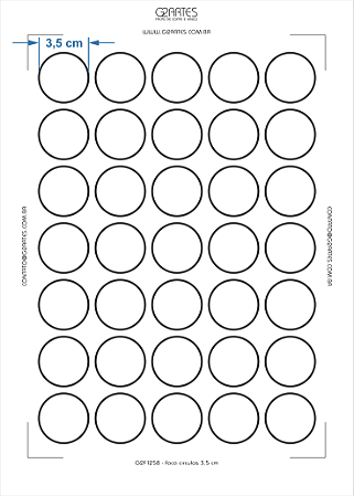 G2F 1258 - Faca circulos 3,5 cm