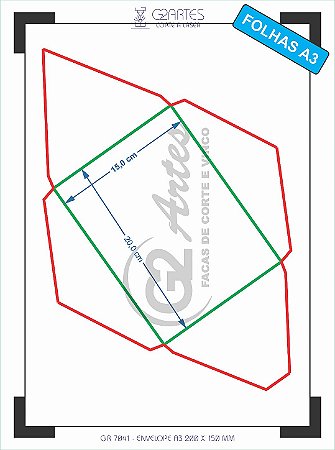 GR 7041 - Envelope A3 - 200 x 150 mm