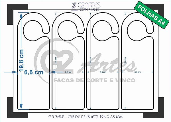 GR 7042 - Cabide de porta 198 x 63 mm