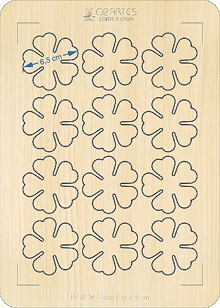 PP 0118 - Faca flor 6,5 cm