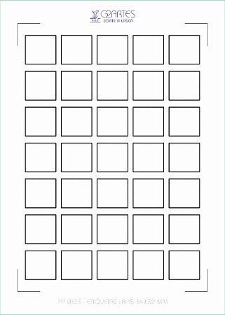 PP 0123 - Etiquetas Lápis 34X32 mm
