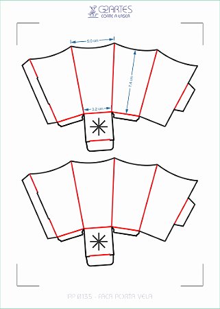 PP 0135 - Faca porta vela