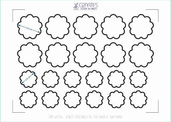 PP 0136 - Faca escalope 35 mm e 50 mm