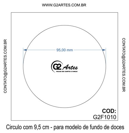 G2F 1010 - Círculo com 9,5cm