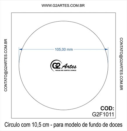 G2F 1011 - Círculo com 10,5cm