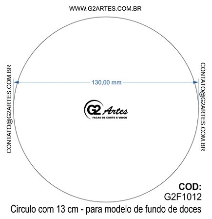 G2F 1012 - Círculo com 13cm
