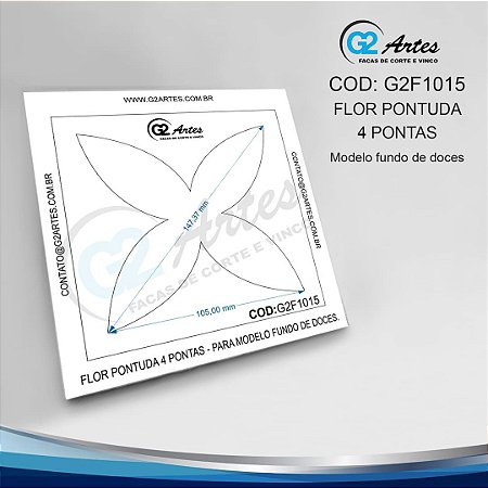 G2F 1015 - Flor pontuda 4 pontas