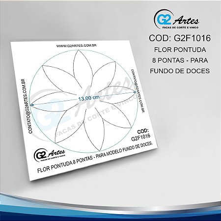 G2F 1016 - Flor pontuda 8 pontas