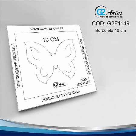 G2F 1149 - Borboleta com 10 cm