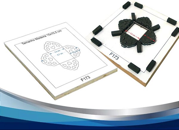 F173 – Forminha para Doces Finos – Modelo 3
