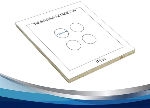 F190 – Molde Círculos 2,5 cm – 4 Peças