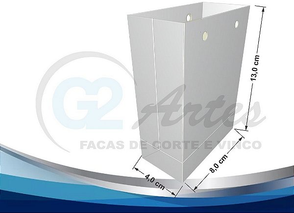 FDG-138 Sacola Simples (A) 13cm (L) 8cm (P) 4cm