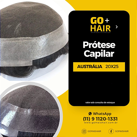 Prótese Capilar modelo Australia #1B ( castanho escuro )
