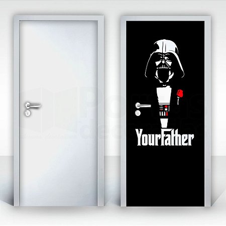 Adesivo para Porta – Star Wars - Darth Vader (Your Father)