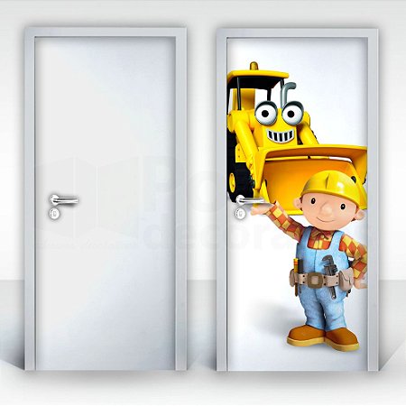 Adesivo para Porta – Bob o Construtor