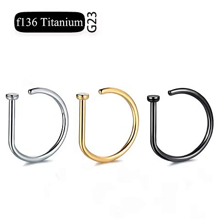 PIERCING ARGOLA D-RING LISA TITÂNIO