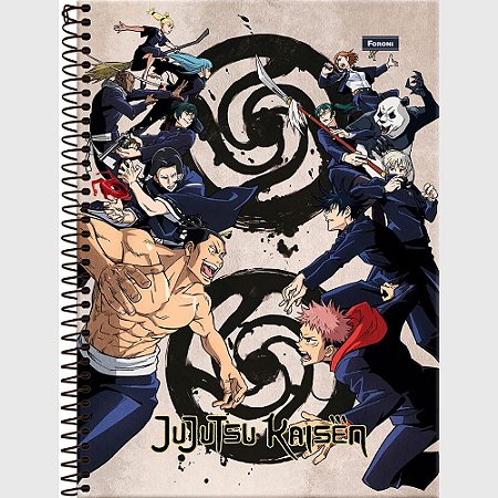 Caderno Espiral Universitário 10 Matérias Naruto 160 Folhas