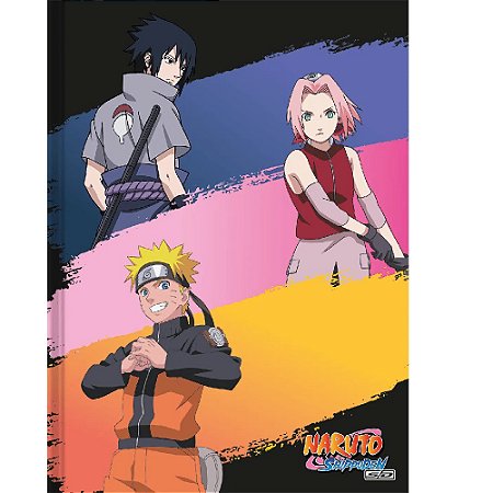 Caderno Pequeno 1/4 Brochura 80 Folhas Naruto SÃO DOMINGOS