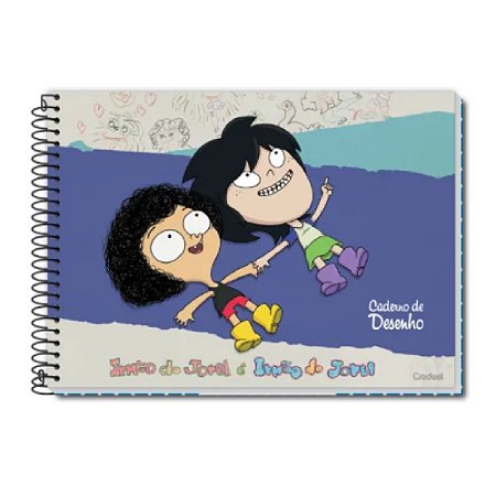 Caderno de Desenho Irmão do Jorel 275 x 200mm 80 Folhas CREDEAL - Valpel  Super Papelaria