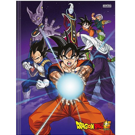 Caderno Brochura Univ CD 80fls Goku Dragon Ball São Domingos - Welban