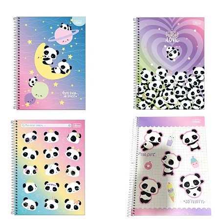 Caderno de desenho Panda