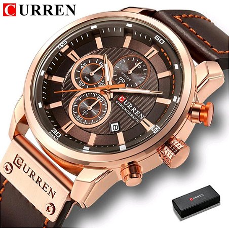 Relógio Curren 8291 - Luxo
