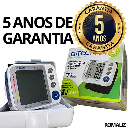 Aparelho de Pressão Digital de Pulso Gtech Medidor Arterial de Aferir GP400