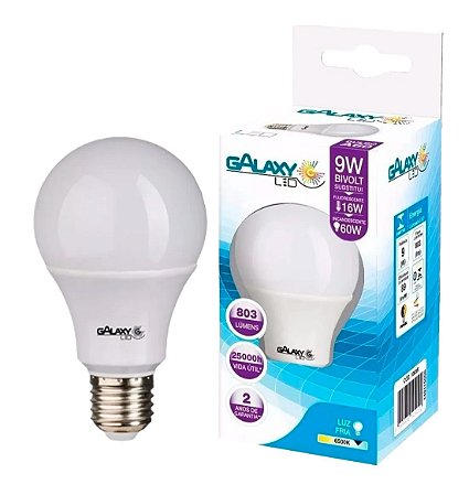 LAMP LED 09W GALAXY LUZ FRIA