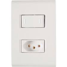 Interruptor Liz Tramontina 1 Simples + Tom 10A com Placa Branca