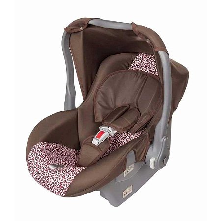 Bebe Conforto Tutti Baby Nino Marrom e Rosa Onca 0 A 13kg