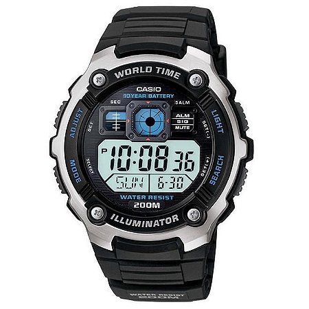 Relogio Masculino Casio Digital Ae-2000w-1avdf - Preto