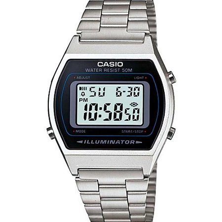 Relogio Unissex Casio Digital Vintage - B640wd-1avdf - Prata