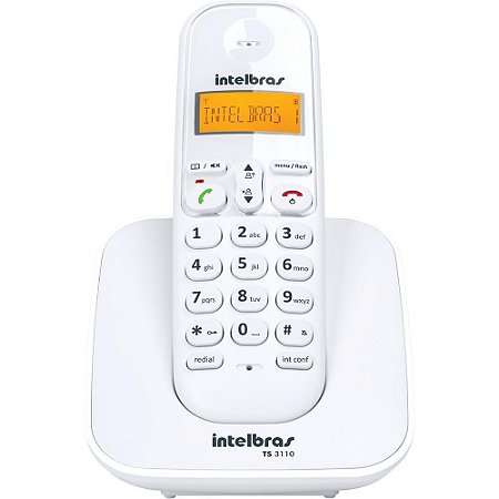 Telefone sem Fio Digital Branco Intelbras - TS3110