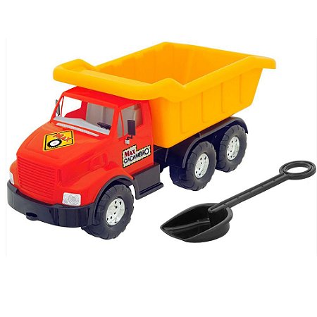 Caminhão de Brinquedo Max Caçambão Plastilindo Vermelho 0307
