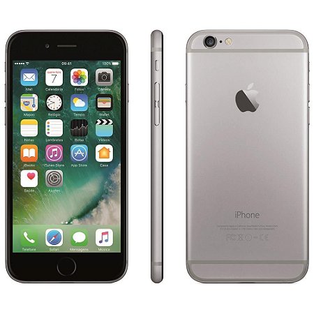 Seminovo - Smartphone Iphone 6 Apple 64GB Cinza Espacial - Muito Bom