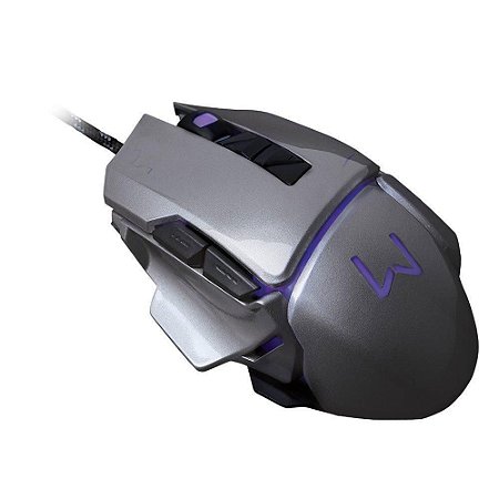 Mouse Multilaser Gamer Warrior Usb 3.200DPI MO262-Grafite