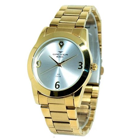 Relógio Feminino Backer Analógico 3992145F - Dourado