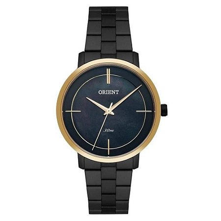 Relógio Feminino Orient FTSS0058/P1PX - Preto/Dourado