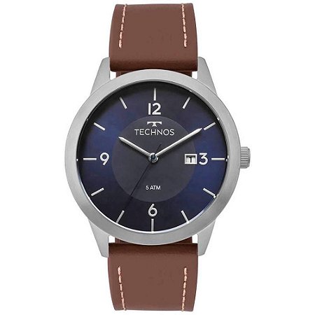 Relógio Masculino Technos 2115MOG/0A - Cinza e Marrom
