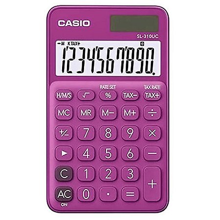 Calculadora Casio de Bolso 10 Dígitos SL-310UC-RD - Pink