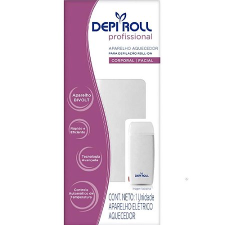 Aparelho Depilatório DepiRoll Roll-On Branco - Bivolt