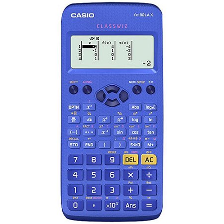 Calculadora Científica Casio 274 Funções FX-82LA X-BU - Azul