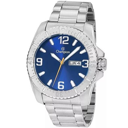 Relógio Masculino Champion Analógico CA31588F - Prata/Azul