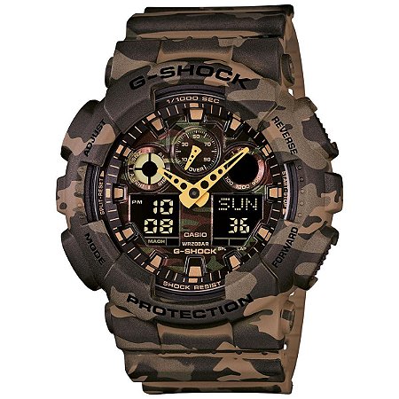 Relógio Masculino Casio G-Shock GA-100CM-5ADR - Camuflado