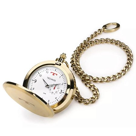 Relógio de Bolso Masculino Technos Classic 1L45BB/4B - Dourado